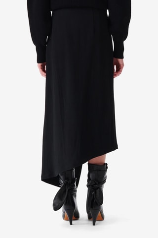 Wikkelrok Hoge Taille Jelena - Zwart