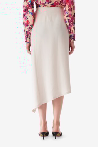 Asymmetrische Rok Hoge Taille Jelena - Ecru
