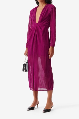 Midi-jurk Alofi - Fuchsia