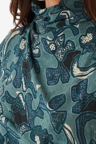 Gedrapeerde Jurk Fabiola - Blauwgroen