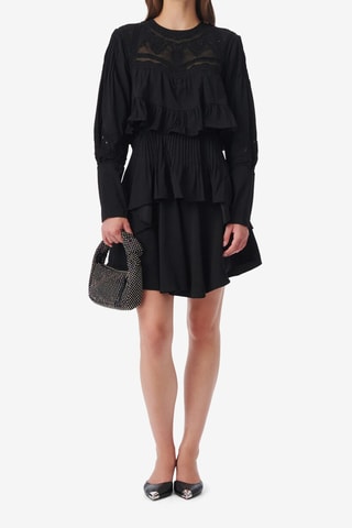 Jurk met Ruches Micha - Zwart