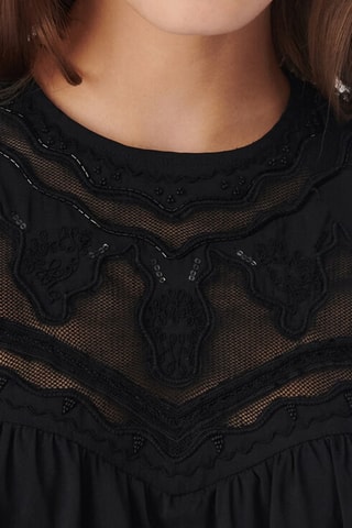 Jurk met Ruches Micha - Zwart