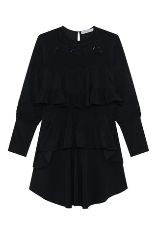 Jurk met Ruches Micha - Zwart