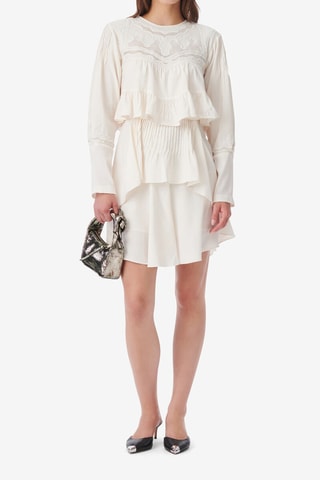 Jurk met Ruches Micha - Ecru