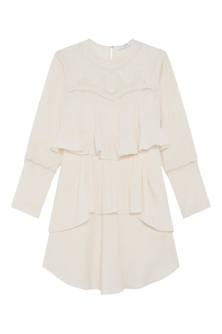 Jurk met Ruches Micha - Ecru