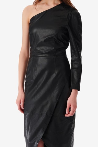 Lamsleren Wikkeljurk Navae - Zwart