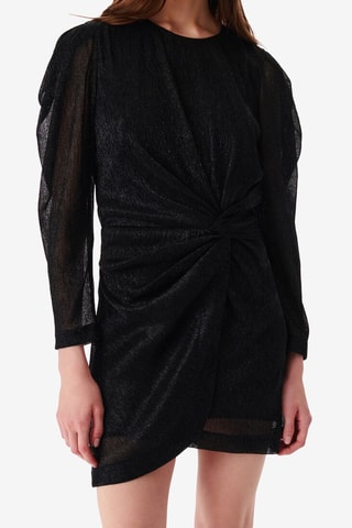 Gedrapeerde Jurk Nowen - Zwart