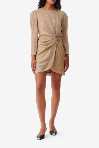 Gedrapeerde Jurk Nowen - Goudkleurig