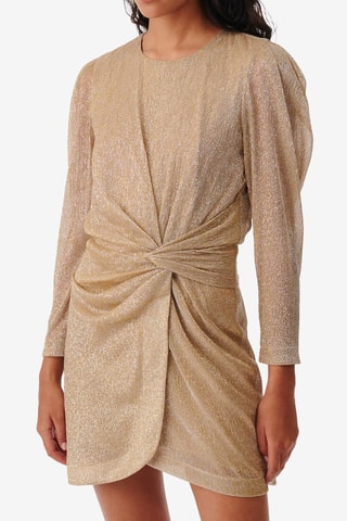 Gedrapeerde Jurk Nowen - Goudkleurig