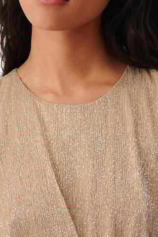 Gedrapeerde Jurk Nowen - Goudkleurig