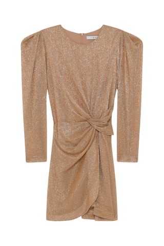 Gedrapeerde Jurk Nowen - Goudkleurig