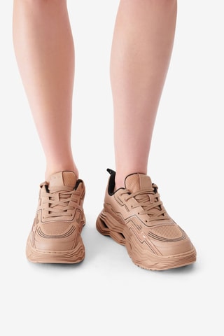 Leren Sneakers Wave - Beige