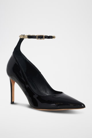 Gelakte Lamsleren Pumps Eskio - Zwart