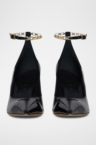 Gelakte Lamsleren Pumps Eskio - Zwart