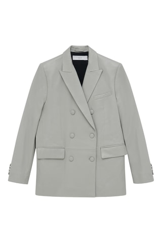 Lamsleren Jasje Doumi - Lichtgrijs