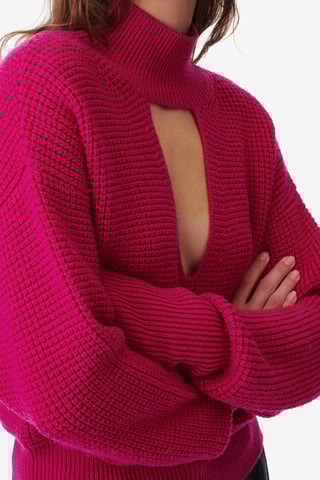 Wollen Trui Gaid - Fuchsia
