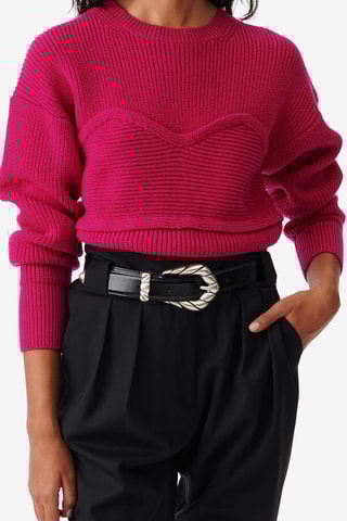 Wollen Trui Gedeon - Fuchsia