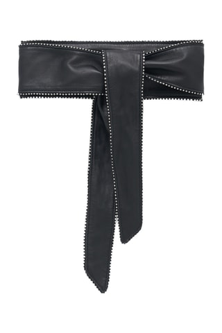 Lamsleren Riem Nera - Zwart