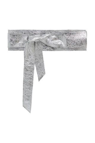 Lamsleren Riem Nera - Zilverkleurig