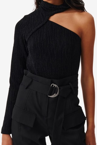 Asymmetrische Top Chadia - Zwart
