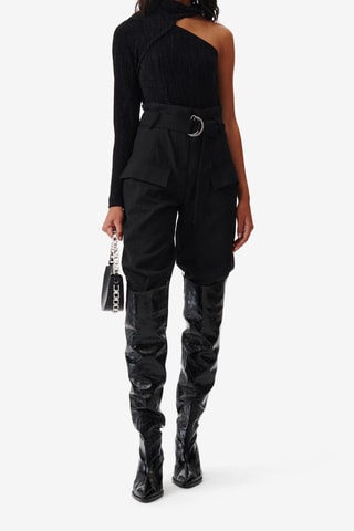 Asymmetrische Top Chadia - Zwart