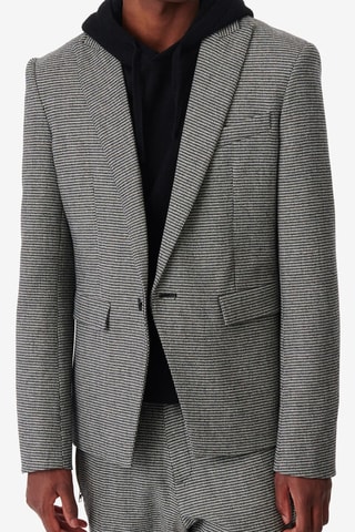 Wollen Jasje Kriss - Zwart en Ecru