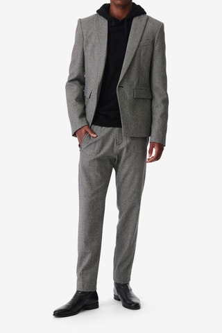 Wollen Jasje Kriss - Zwart en Ecru