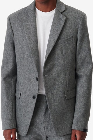 Wollen en Kasjmier Jasje Lindo - Lichtgrijs