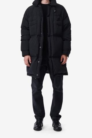 Lange Gewatteerde Jas Kanye - Zwart