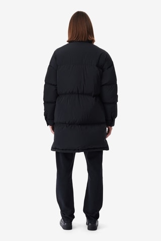 Lange Gewatteerde Jas Kanye - Zwart