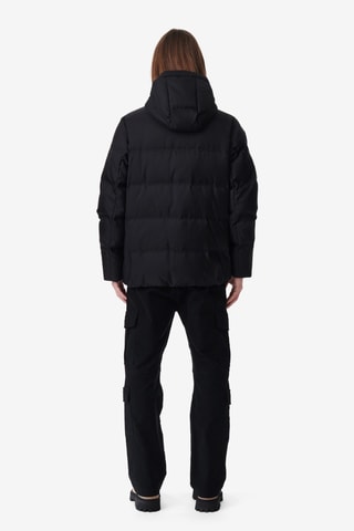 Gewatteerde Jas met Capuchon Linsa - Zwart