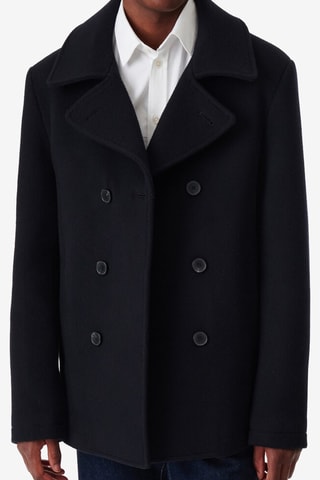 Wollen Cabanjas Tristan - Marineblauw