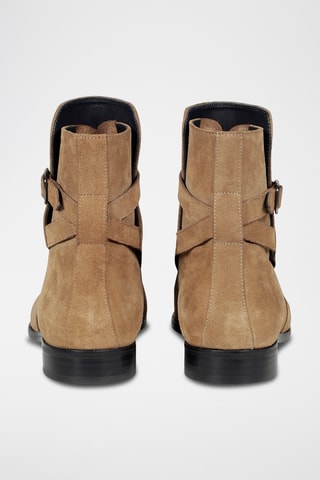 Leren Boots Johd - Beige
