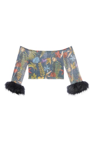 Pyjama Crop Top Trophy Wife - Donkergrijs