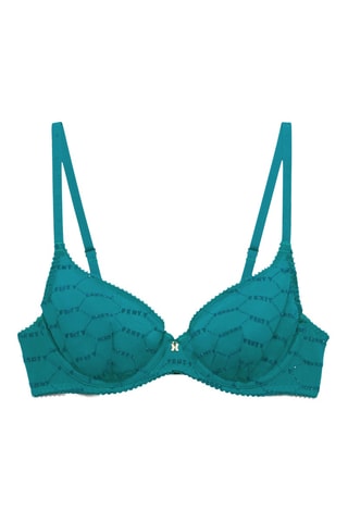 Voorgevormde Beha Flocked Logo - Smaragdgroen