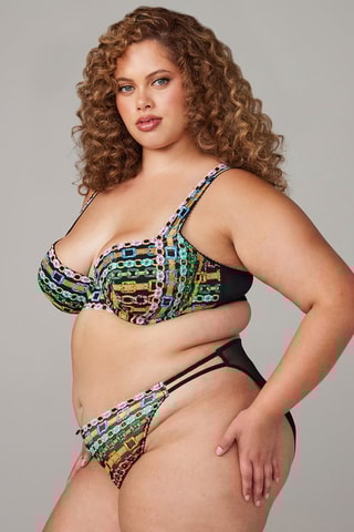 Voorgevormde Beha Chained In Lace - Zwart