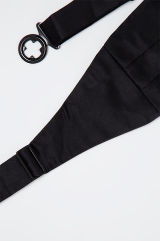 Ceinture en soie - Noir