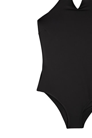 Maillot de bain encolure américaine noir - Noir