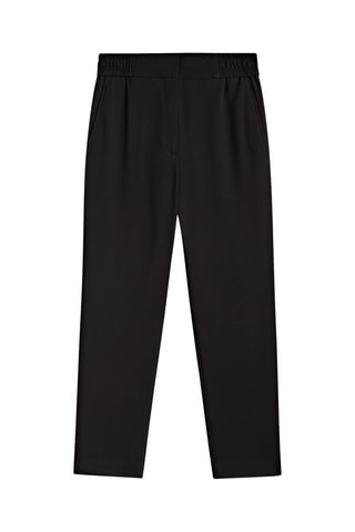 Pantalon crêpe droit - Noir