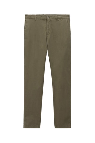 Pantalon chino jogging en lin - Kaki