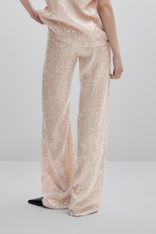 Pantalon à sequins - Studio - Beige