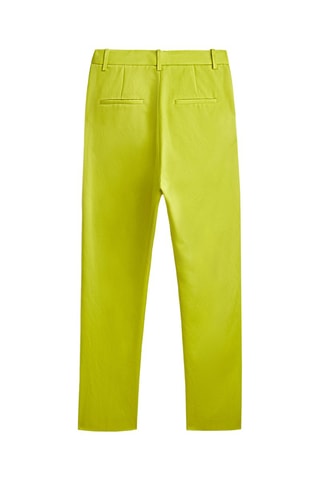 Pantalon satiné boutons - Studio - Vert citron