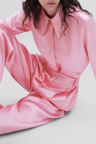 Pantalon satiné - Studio - Rose