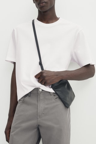 Pantalon jean popeline relaxed fit - Gris