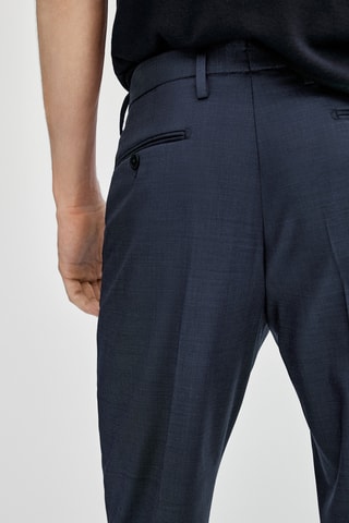 Pantalon de costume bleu marine fil-à-fil - Bleu marine