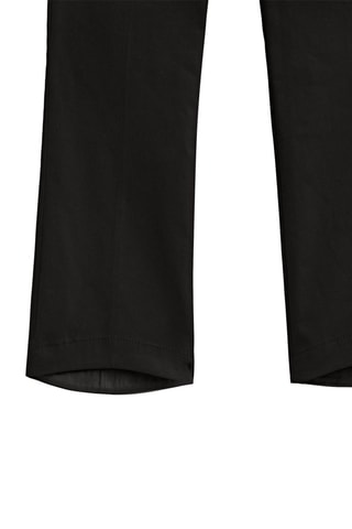 Pantalon noir cropped bas irrégulier- Noir