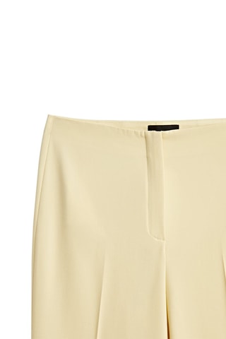 Pantalon évasé en laine édition limitée - jaune