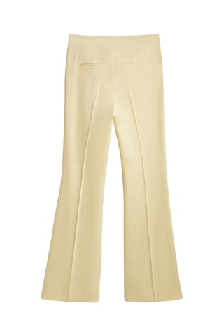 Pantalon évasé en laine édition limitée - jaune