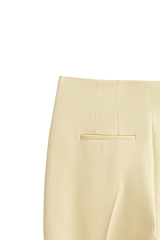 Pantalon évasé en laine édition limitée - jaune