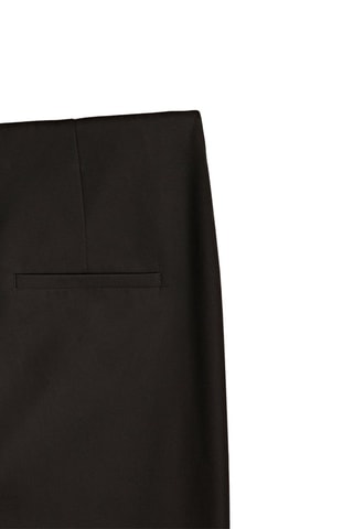 Pantalon slim fit en coton mélangé - Noir